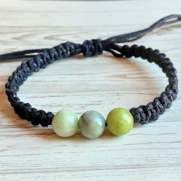 Other - Peridot Macrame Bracelet